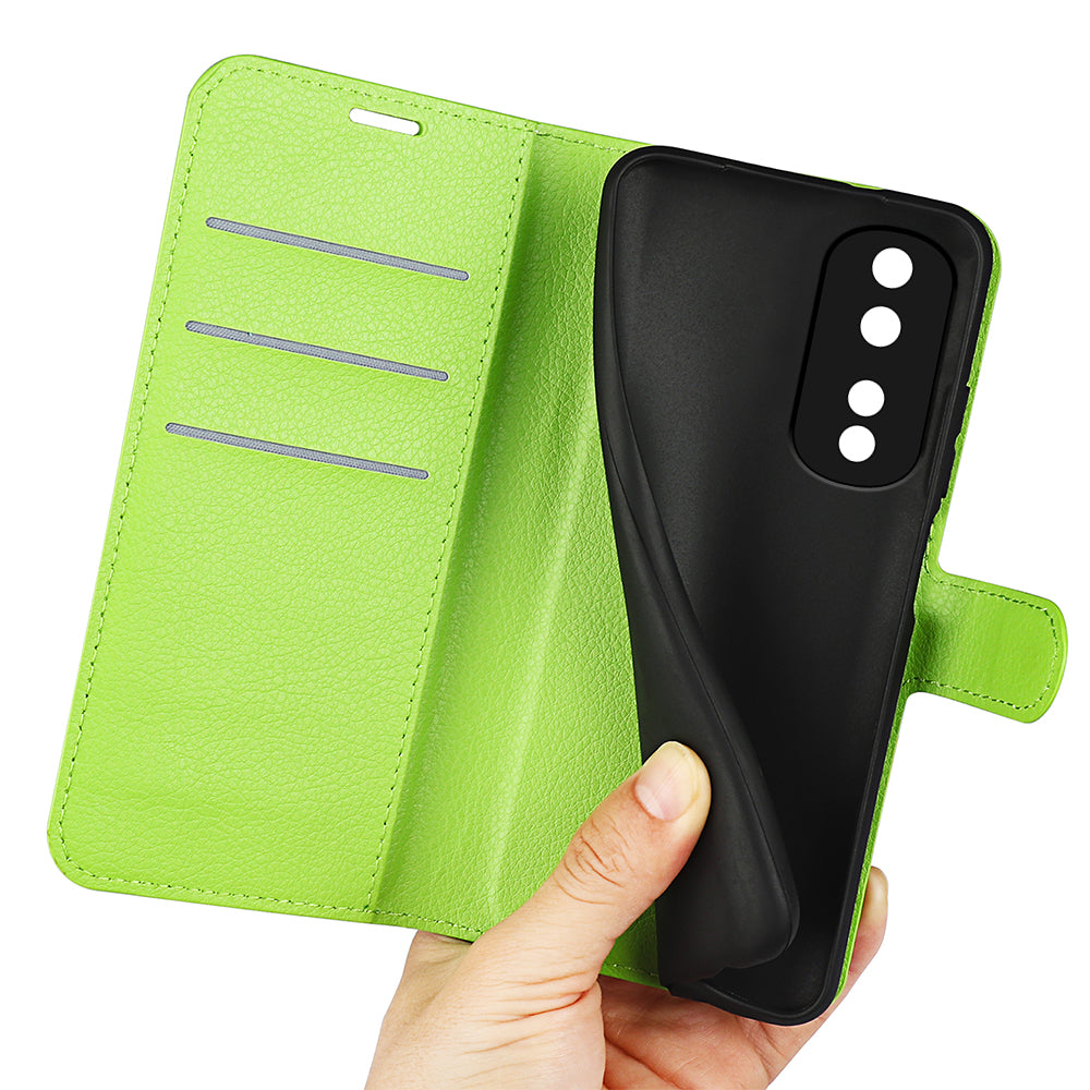 Phone Stand Wallet Cover for Honor 80 Pro 5G Fall Protection Litchi Texture PU Leather Phone Flip Case Phone Stand Wallet Cover for Honor 80 Pro 5G Fall Protection Litchi Texture PU Leather Phone Flip Case